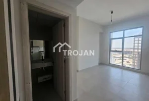 Bedroom entrance with ensuite bathroom in a brand new apartment in Bliss Homes Dubai Land