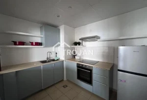 Modern kitchen in a furnished apartment in Murjan 1 JBR Dubai