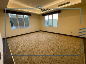Spacious master bedroom in a 5 bedroom villa for rent in Al Barsha Dubai