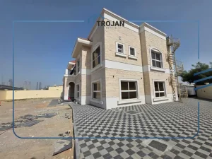 Exterior view of stand-alone 5 bedroom villa for rent in Al Quoz 2 Dubai