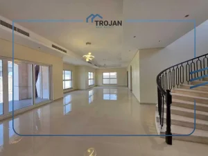 Spacious living area in stand-alone 5 bedroom villa for rent in Al Quoz 2 Dubai